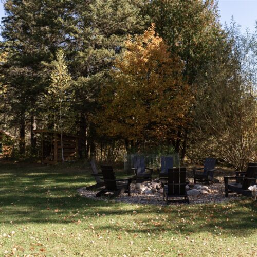 A wide, private lawn perfect for playing and relaxing.