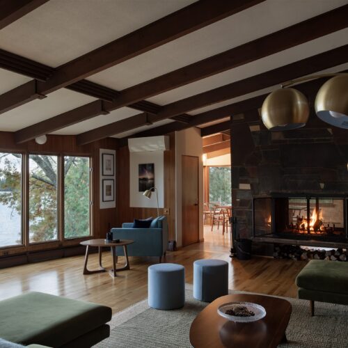 Original details and striking architectural lines celebrate the home’s classic mid-century style.